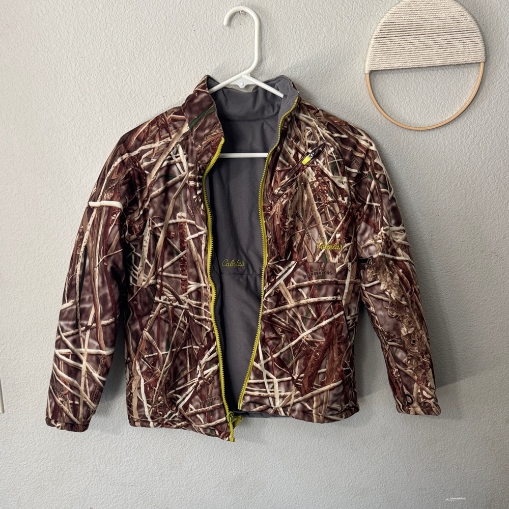 Camo Jacket with Green Accents